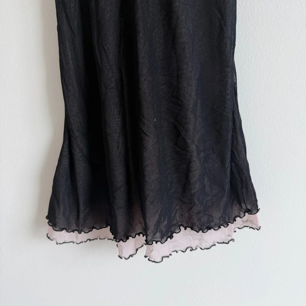 Vintage Y2K Rampage Layered Mesh Night Dress Size‎ Small